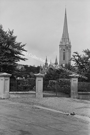 COBH CATHEDRAL FROM GATE OF BISHOP'S HOUSE